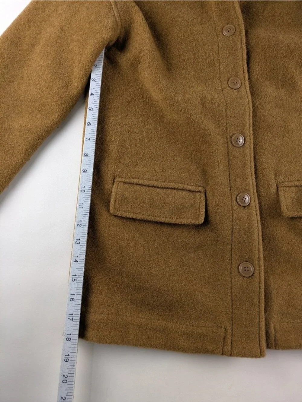Gap Kids Tan Thick Button Down Coat Girls XXL NWOT